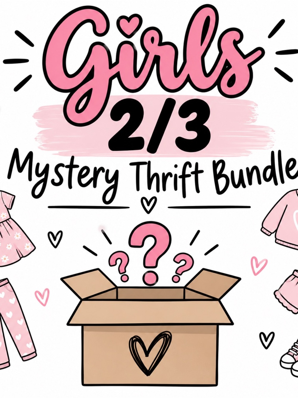 Girls 2/3 Mystery Thrift Bundle